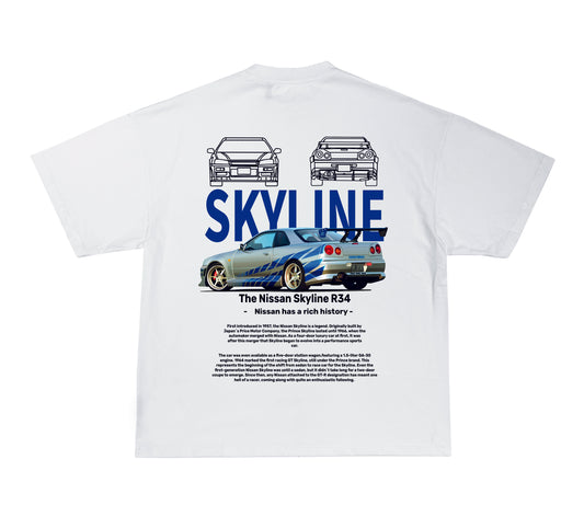 Camiseta SKYLINE GTR 34
